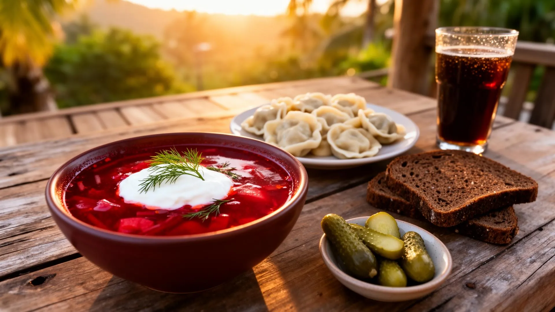 Russische Küche auf Koh Samui: Borschtsch, Pelmeni & gemütliche Cafés